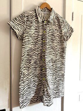 Red Sky Zebra Romper